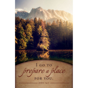 Church Bulletin - 11" - Funeral - I Go to Prepare a Place for You - John 14:2 - Pack of 100 Church Bulletin - 11" - Funeral - I Go to Prepare a Place for You - John 14:2 - Pack of 100