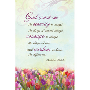 Church Bulletin - 11" - Inspirational  - Serenity Prayer - Pack of 100 Church Bulletin - 11" - Inspirational  - Serenity Prayer - Pack of 100