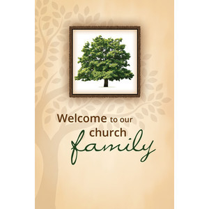 Church Family - Membership (John 3:16, NIV) Green Foil Embossed Certificate