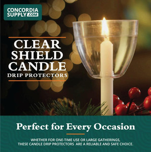 Clear Shield Wind & Drip Protectors, Pack of 250 for Candlelight Service Candles