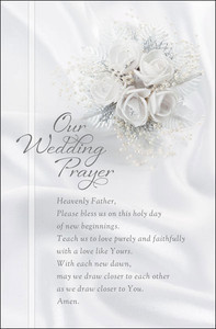 Church Bulletin 11" - Wedding - Our Wedding Prayer (Pack of 100) Church Bulletin 11" - Wedding - Our Wedding Prayer (Pack of 100)