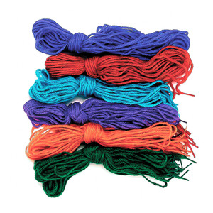 Tipped Yarn Laces 36" length (6 assorted colors) Pack of 72 - VBS
