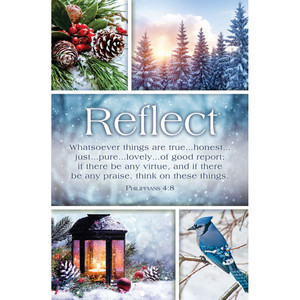 Church Bulletin 11" - Inspirational Worship - Reflect (Pack of 100) Church Bulletin 11" - Inspirational Worship - Reflect (Pack of 100)