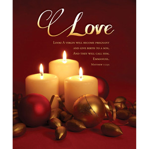 Church Bulletin - 14" - Advent - Matt. 1:23a - Pack of 100 Church Bulletin - 14" - Advent - Matt. 1:23a - Pack of 100