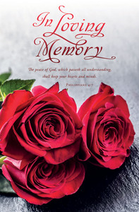 Church Bulletin 11" - Funeral - In Loving Memory - H3723 (Pack of 100) Church Bulletin 11" - Funeral - In Loving Memory - H3723 (Pack of 100)