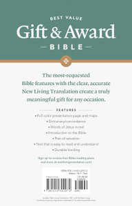 NLT Gift & Award Bible (Imitation Leather, Burgundy) - Bulk Case of 24