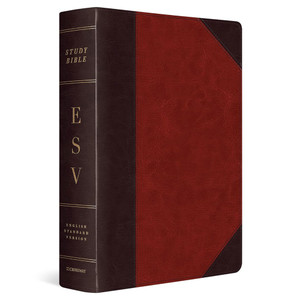 ESV Study Bible, Large Print (TruTone, Brown/Cordovan, Portfolio Design) - Case of 6