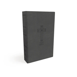 NKJV Deluxe Gift Bible, Red Letter Edition (Soft Leather, Grey