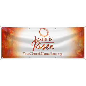 Customizable Outdoor Vinyl Banner - Easter - Orange Easter Customizable Outdoor Vinyl Banner - Easter - Orange Easter
