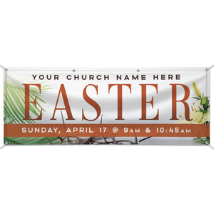 Customizable Outdoor Vinyl Banner - Easter - Risen Indeed Customizable Outdoor Vinyl Banner - Easter - Risen Indeed