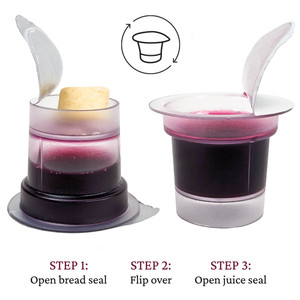 TrueVine Cup - Prefilled Communion Cups - Bread & Juice Sets (Box of 100) (Free Shipping)