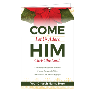 Customizable Christmas Bulletins - Come Let Us Adore Him Customizable Christmas Bulletins - Come Let Us Adore Him