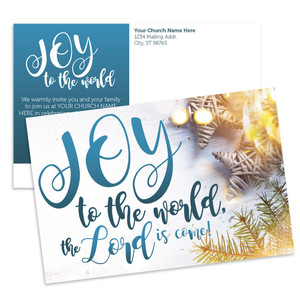 Customizable Christmas Postcards - Joy to the World