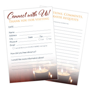 Customizable Christmas Connection Cards - Christ the Savior - 5x3 Printed Size Customizable Christmas Connection Cards - Christ the Savior - 5x3 Printed Size