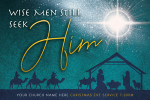 Customizable Christmas Postcards - Wise Men
