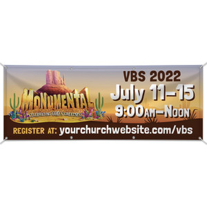 Custom Outdoor Vinyl Banner - Monumental VBS - BMNT001