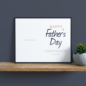 Printable Father's Day Keepsake - Proverbs 20:7