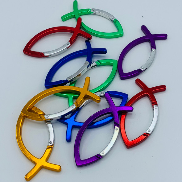 Fish Carabiner (Pack of 10) - Rainforest Explorers VBS 2020 by CPH