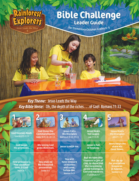 Bible Challenge Leader Guide - Rainforest Explorers VBS 2020 by CPH