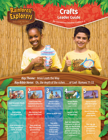 Craft Leader Guide - Rainforest Explorers VBS 2020 by CPH
