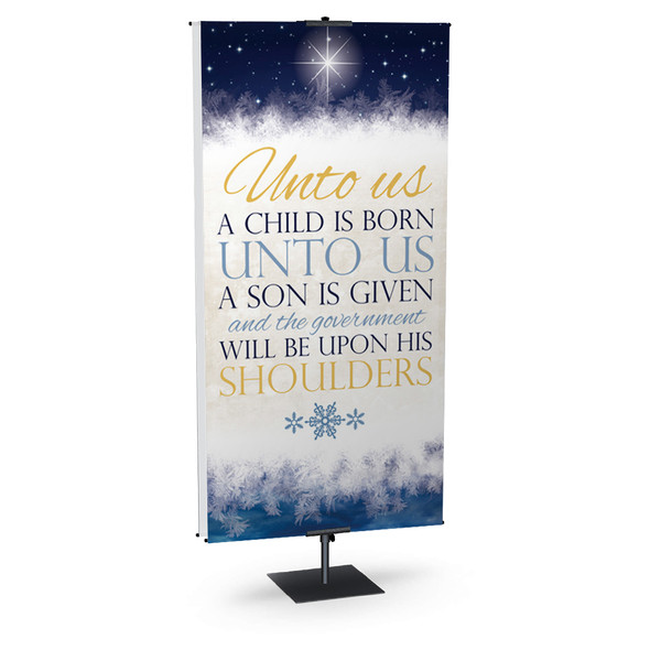 Church Banner - Christmas - Unto Us a Child is Born