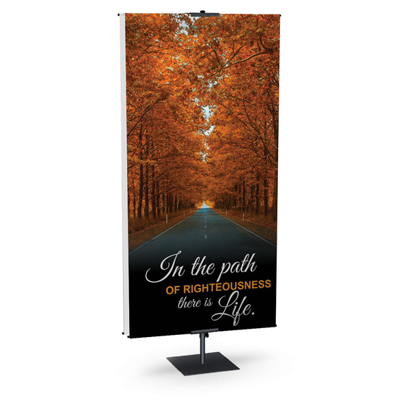 Church Banner - Fall & Thanksgiving - Path of Righteousness