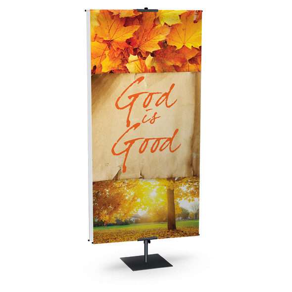 Church Banner - Fall & Thanksgiving - God Is Good