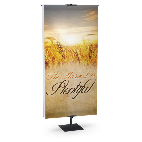 Church Banner - Fall & Thanksgiving - The Harvest is Plentiful