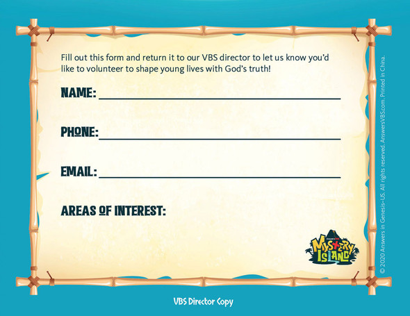 Recruitment Flyers - Mystery Island VBS 2020 by Answers