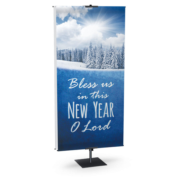Church Banner - New Year - Bless Us