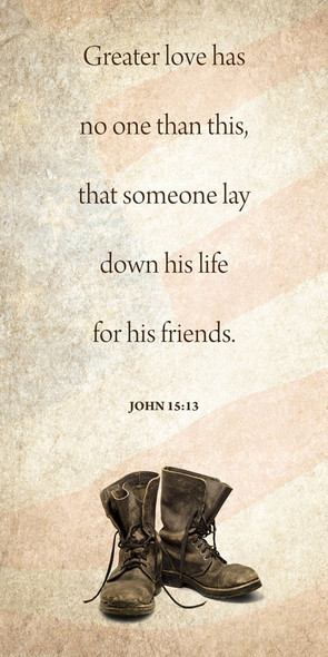 Church Banner - Patriotic - John 15:13