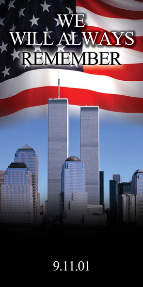 Church Banner - Patriotic - Always Remember