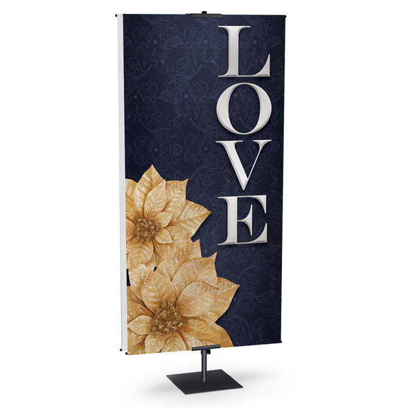 Church Banner - Christmas - Poinsettia Love