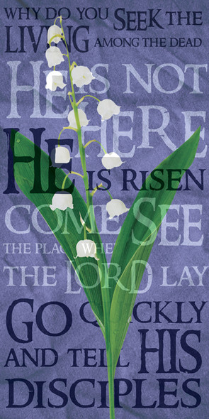 Church Banner - Easter Words - Resurrection