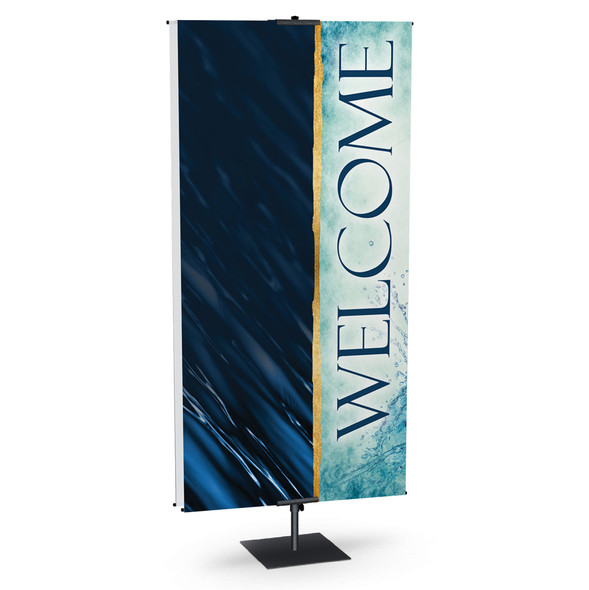 Church Banner - Blessings Flow - Welcome