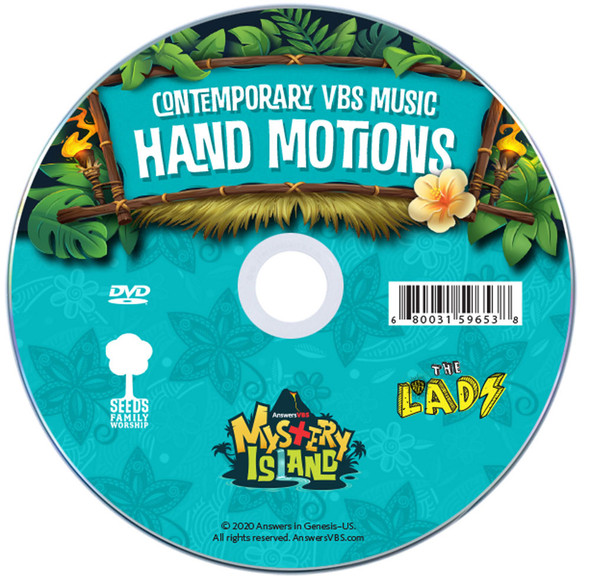 Contemporary Student Hand-Motions DVD - Mystery Island VBS 2020 by Answers