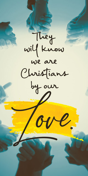 Church Banner - Praise & Worship - By Our Love