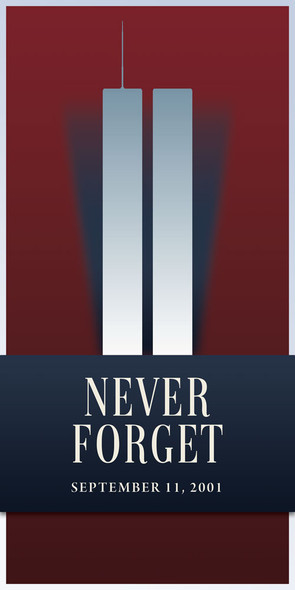 Church Banner - September 11 Anniversary - Never Forget