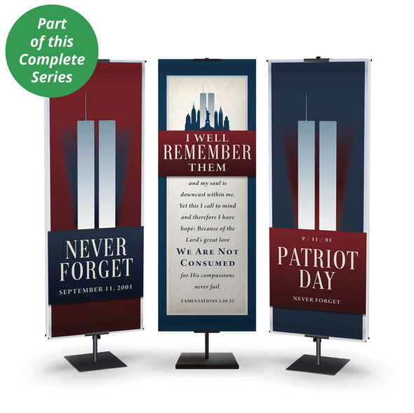 Church Banner - September 11 Anniversary - Never Forget