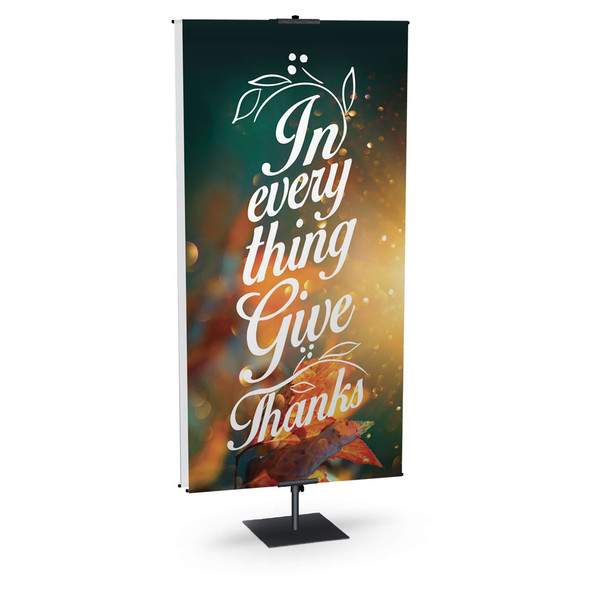 Church Banner - Fall & Thanksgiving - In Everything Give Thanks