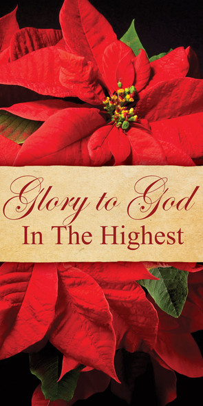 Church Banner - Christmas - Glory To God - B21103