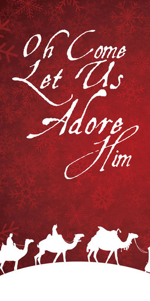 Church Banner - Christmas - Adore Him - B32143