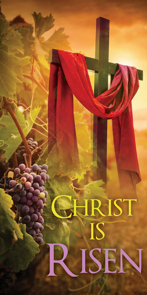 Church Banner - Easter - Christ Is Risen - B30201