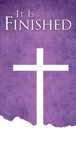 Church Banner - Easter - It Is Finished - B30247