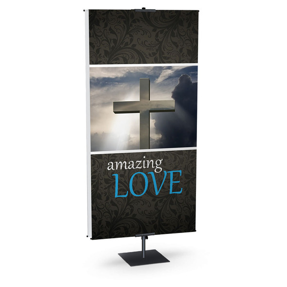 Church Banner - Easter - Amazing Love Cross