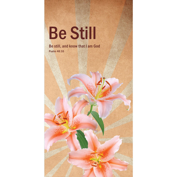 Church Banner - Inspirational - Be Still - B77902