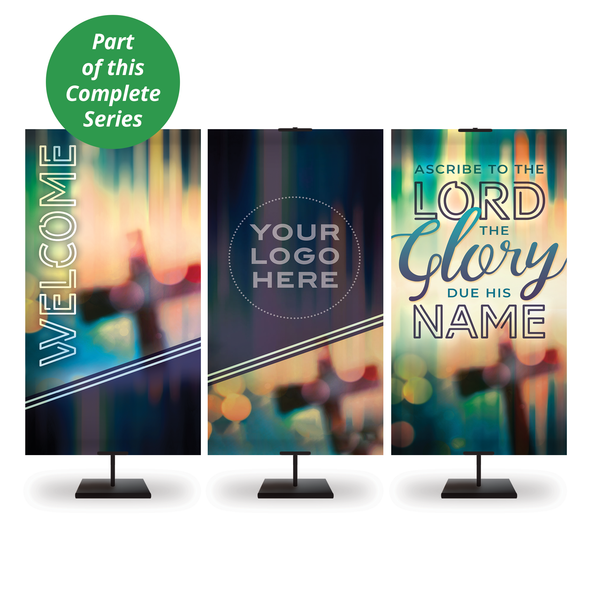 Church Banner - Praise and Worship - Glory Series - Welcome