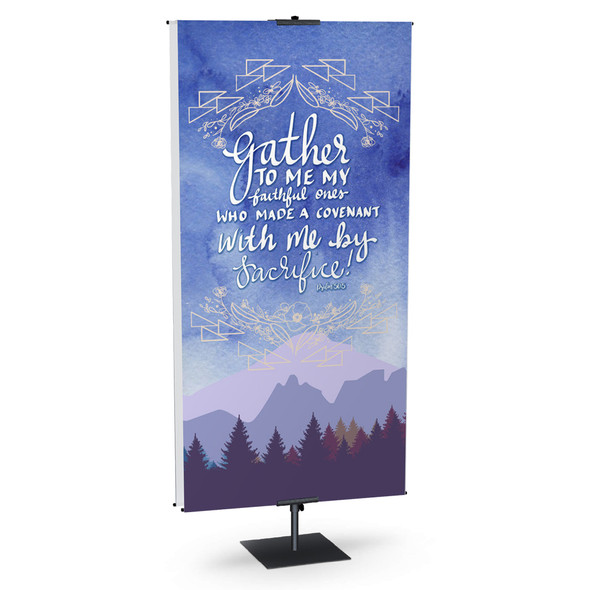 Church Banner - Glory Series - Hand Written Verse - B90292