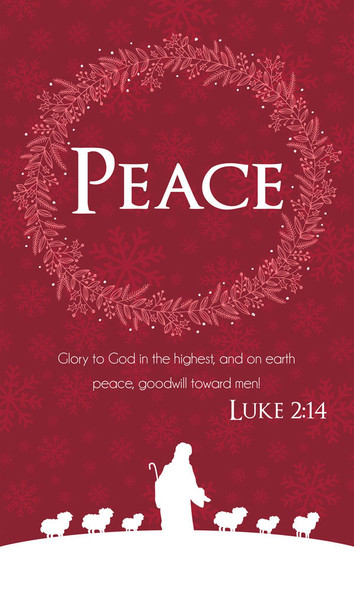 Church Banner - Christmas - Peace - B42022