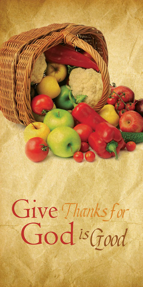 Church Banner - Fall & Thanksgiving - Give Thanks - B31193